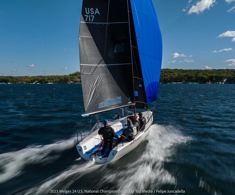 2023 Melges 24 U.S. National Championship photo copyright Up Top Media / Felipe Juncadella taken at Lake Geneva Yacht Club and featuring the Melges 24 class