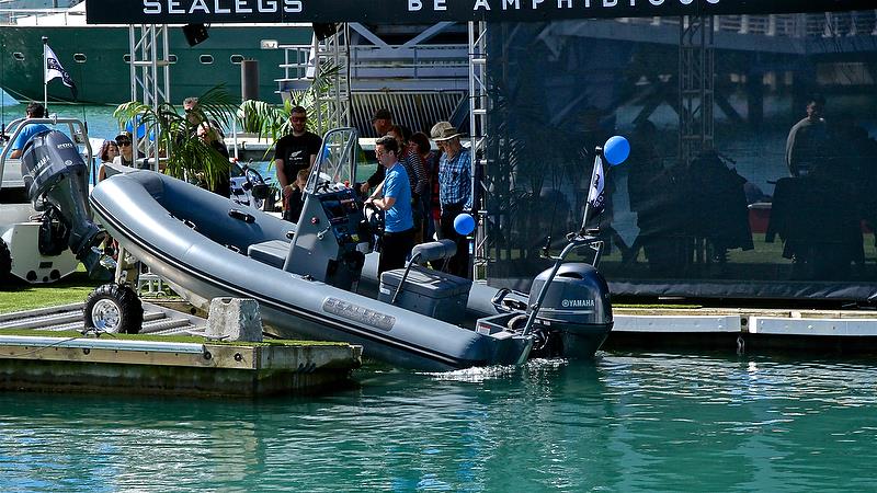 Sealegs enters the water - Auckland On the Water Boat Show - Day 4 - September 30, 2018 photo copyright Richard Gladwell taken at 