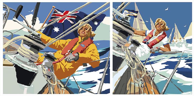 The original version of the image adapted to become the 2018 Sail Port Stephens image on the right. - photo © Pantaenius