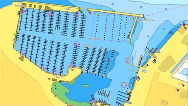 Harbor and port plans - photo © Lowrance
