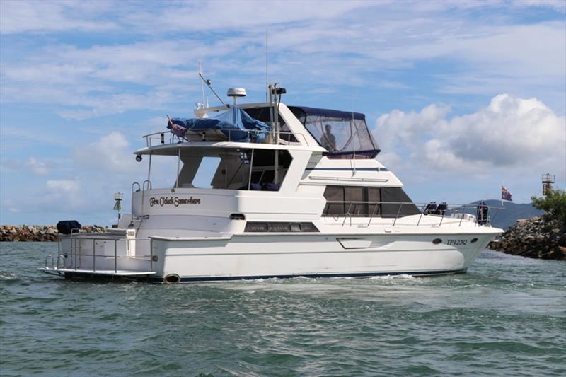 A quieter, more powerful `Five O'clock Somewhere` introduces her confident murmur to the local marina, declaring that she is ready to undertake family journeys out to the Great Barrier Reef and beyond photo copyright Power Equipment Pty Ltd taken at 