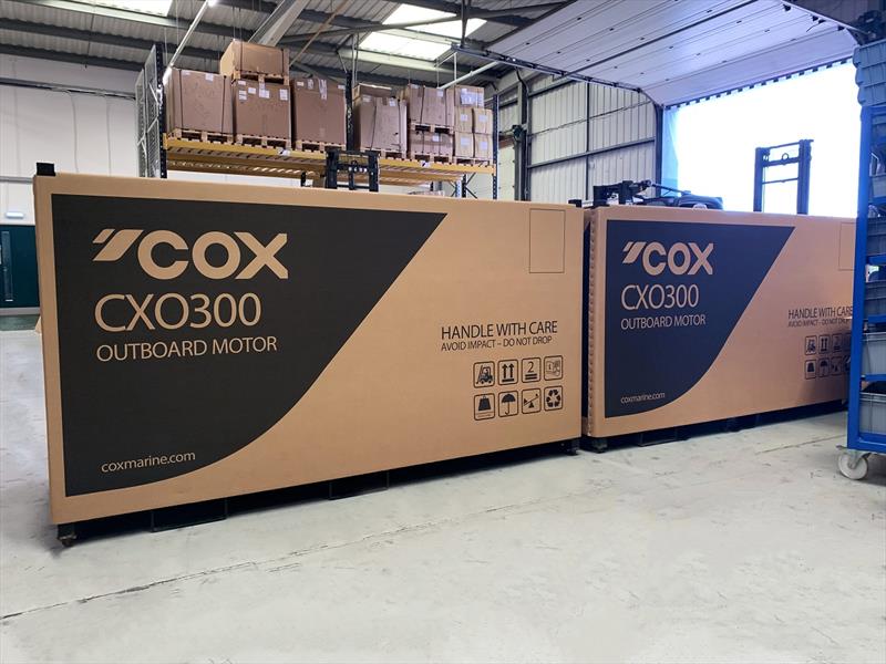 The first two production CXO300 diesel outboards will be shipped to Cox's Asia distributor Sime Darby - photo © Saltwater Stone