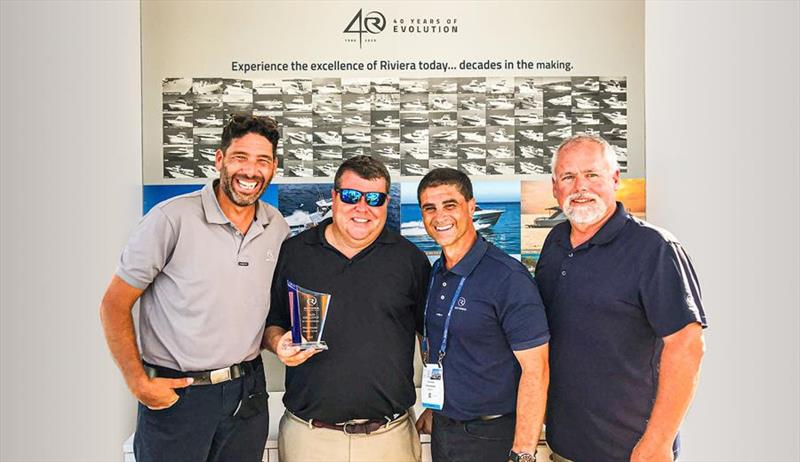 Riviera 2020 Sales Excellence by an individual presented to Ned Dozier from Grande Yachts International photo copyright Riviera Australia taken at 