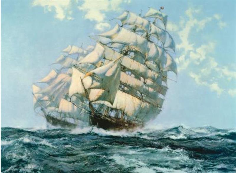 Clipper Ships Ariel and Taiping photo copyright Montague Dawson taken at 