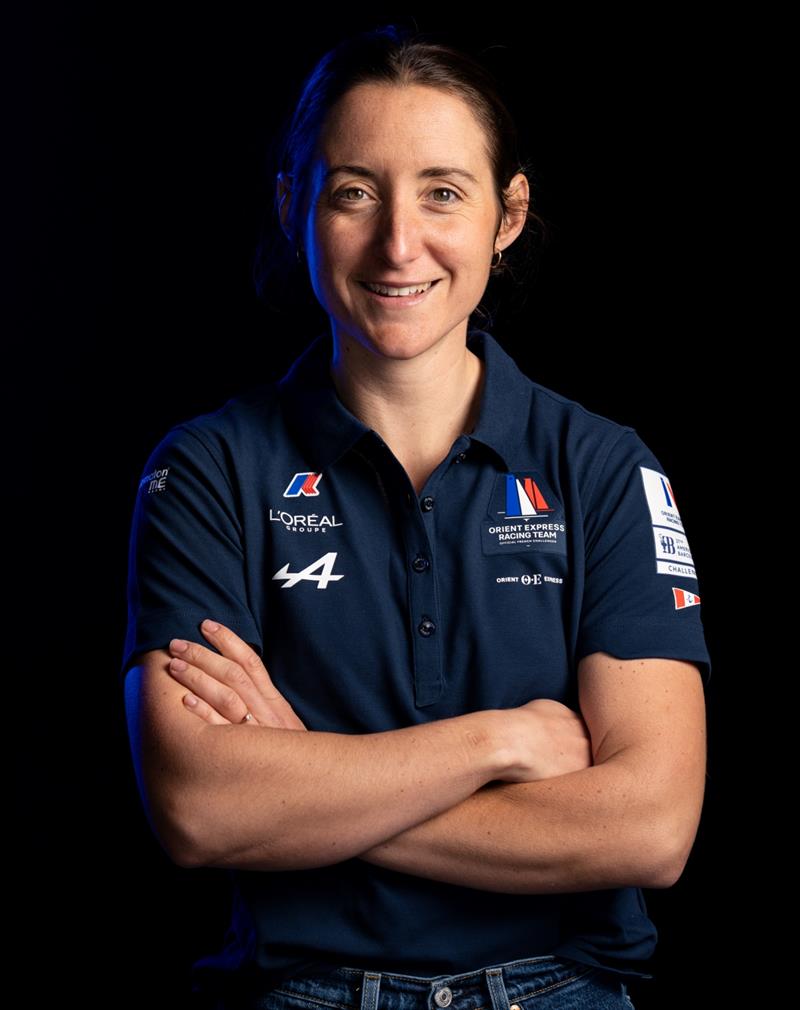 Manon Audinet, skipper of the Orient Express-L'Oréal Racing Team AC40 photo copyright Alexander Champy-McLean / OERT taken at 