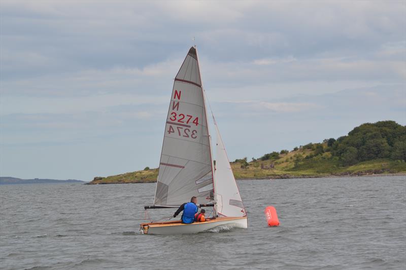 N3274 rounding the windward mark during the Cramond Boat Club National 12 Open photo copyright Alvin Barber taken at Cramond Boat Club and featuring the National 12 class