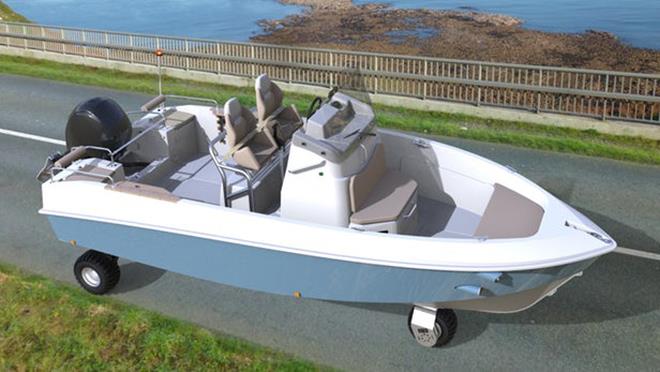 Tringa road-legal boat drives itself to and from the water