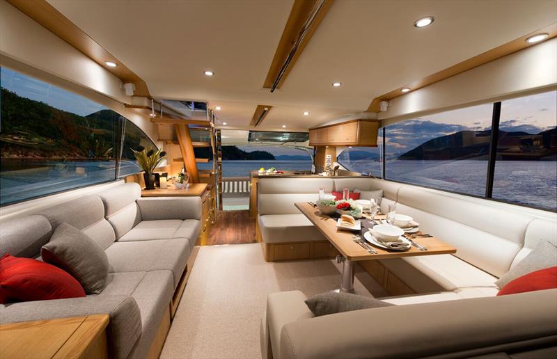 Riviera 52 Flybridge - Saloon photo copyright Riviera Studio taken at  and featuring the Power boat class