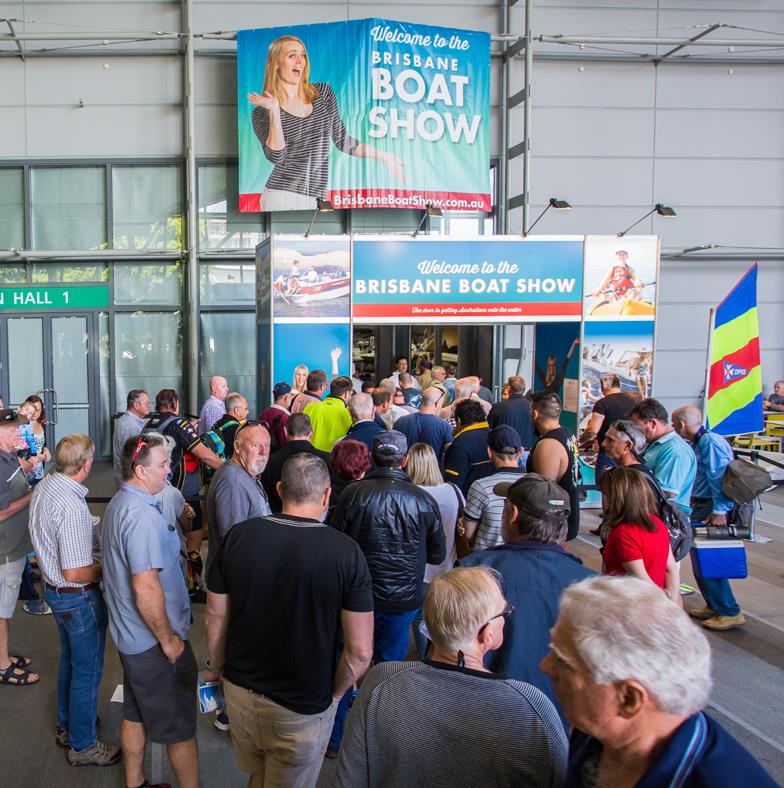 Brisbane Boat Show queue photo copyright Photographer at Large taken at  and featuring the Power boat class