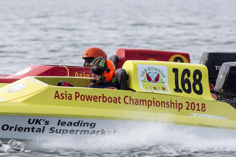 Francis Notscaele, BEL. Asia Powerboat Championships 2018 photo copyright Guy Nowell taken at  and featuring the Power boat class