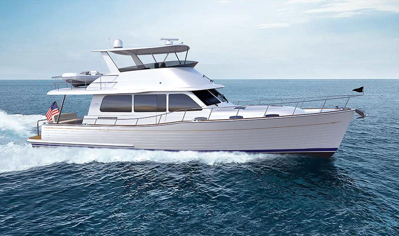The soon to be released Grand Banks 54 under way. - photo © Grand Banks/Palm Beach