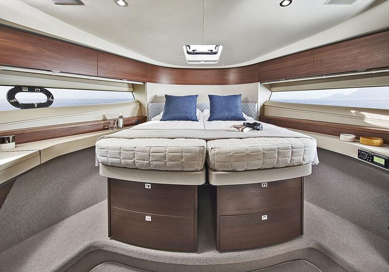 Princess Yachts F50 - Forward Guest Cabin (Closed Bed) - photo © Princess Yachts