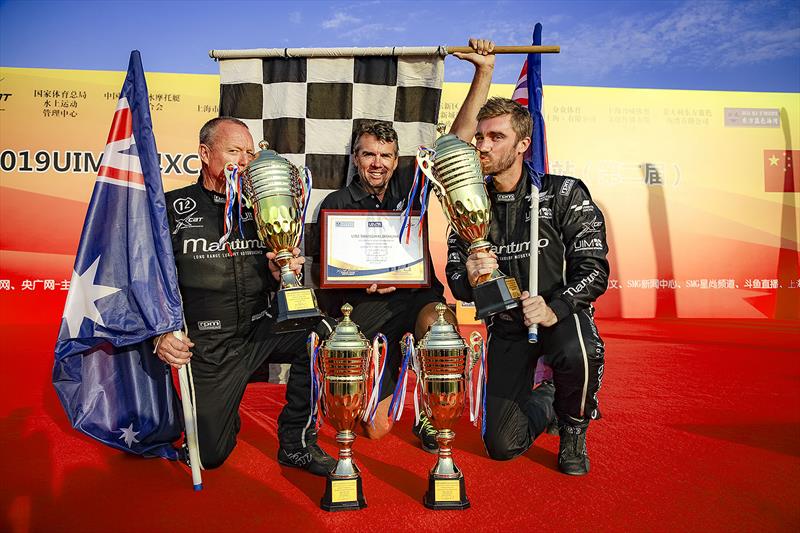 Maritimo after their win in the UIM XCAT at Shanghai photo copyright Raffaello Bastiani taken at  and featuring the Power boat class