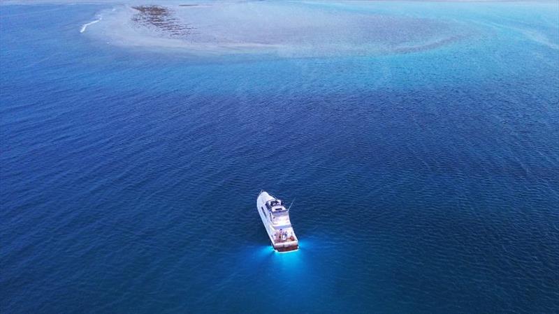 Vibing Elizabeth Reef photo copyright Riviera Australia taken at  and featuring the Power boat class