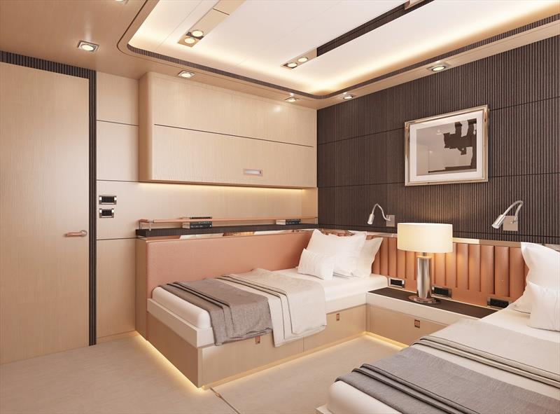Bering 145 guest room photo copyright Bering Yachts taken at  and featuring the Power boat class