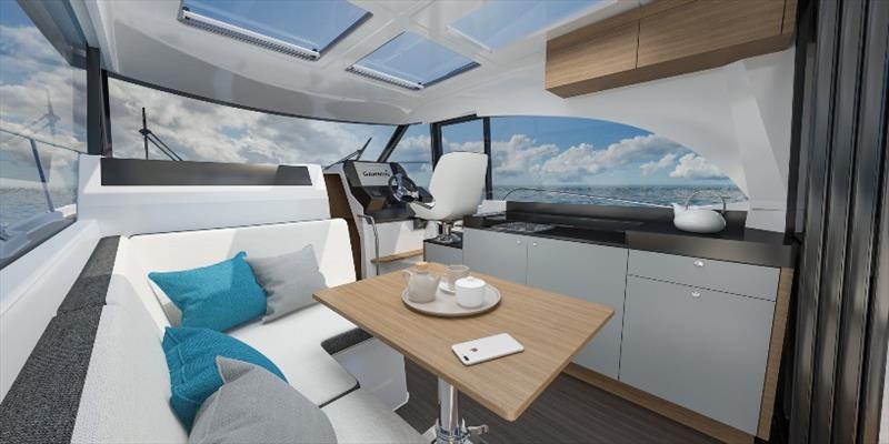Antares 11 interior photo copyright Beneteau taken at  and featuring the Power boat class