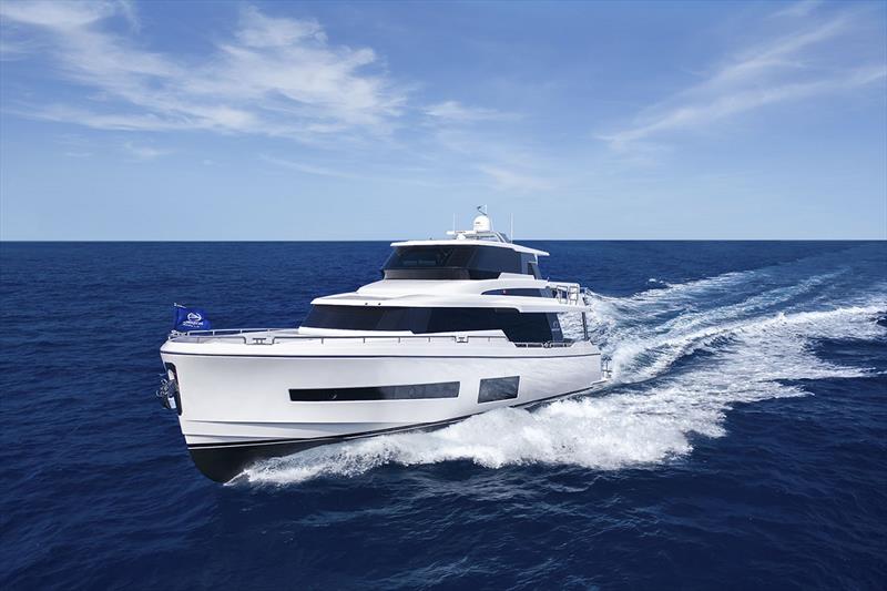 Horizon V68 Hull  Four photo copyright Horizon Yachts taken at  and featuring the Power boat class
