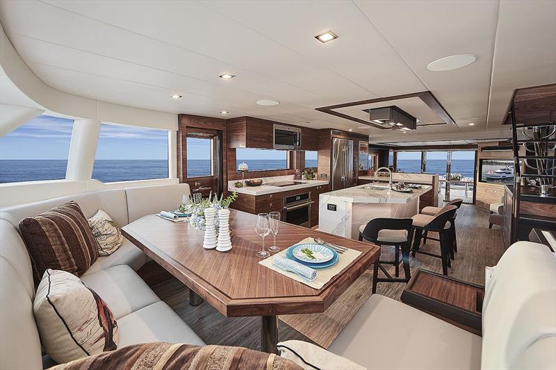 Horizon V68 Hull  Four - Country kitchen-style galley photo copyright Horizon Yachts taken at  and featuring the Power boat class
