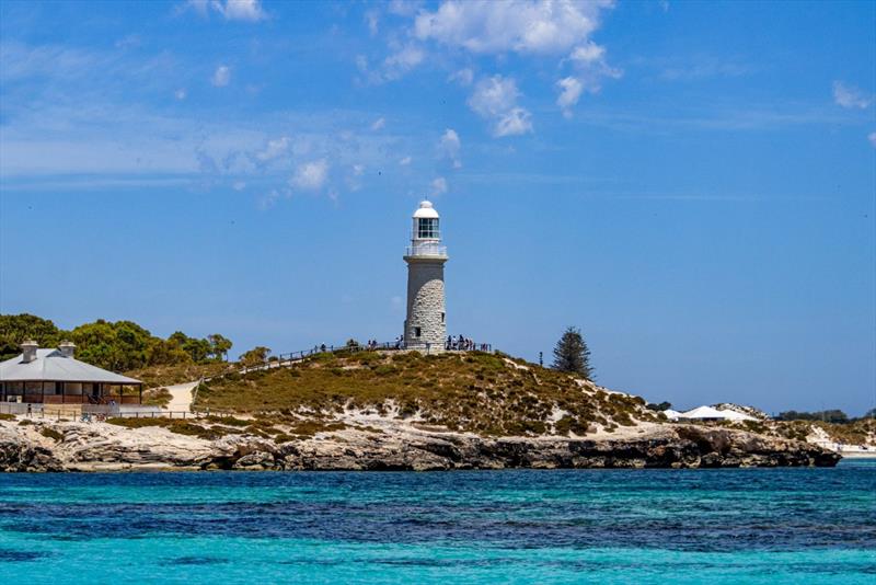 The many beautiful coves to visit at Rottnest Island photo copyright Riviera Australia taken at  and featuring the Power boat class