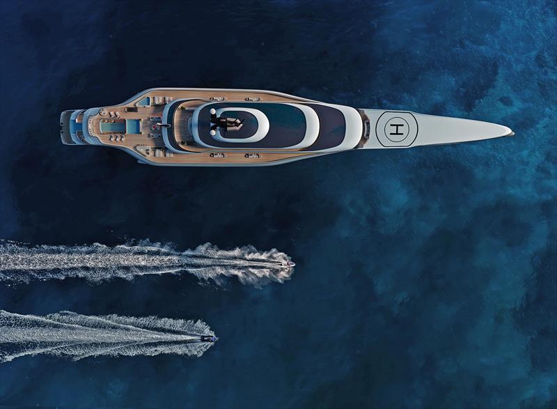 Spear, the 140m trimaran yacht concept photo copyright T.Fotiadis Design taken at  and featuring the Power boat class