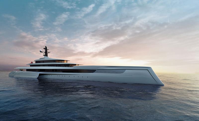 Spear, the 140m trimaran yacht concept - photo © T.Fotiadis Design