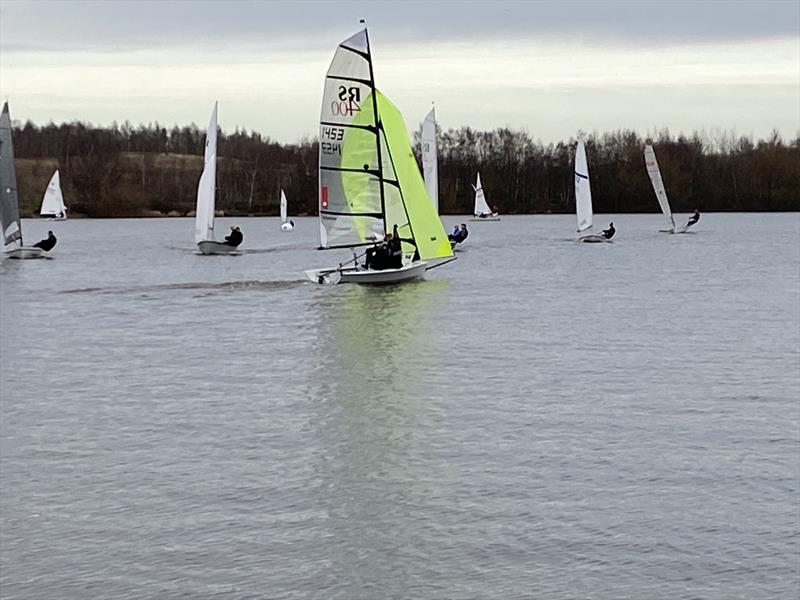 Leigh & Lowton New Year's Day Pursuit 2024 photo copyright Richard Catchpole taken at Leigh & Lowton Sailing Club and featuring the RS400 class