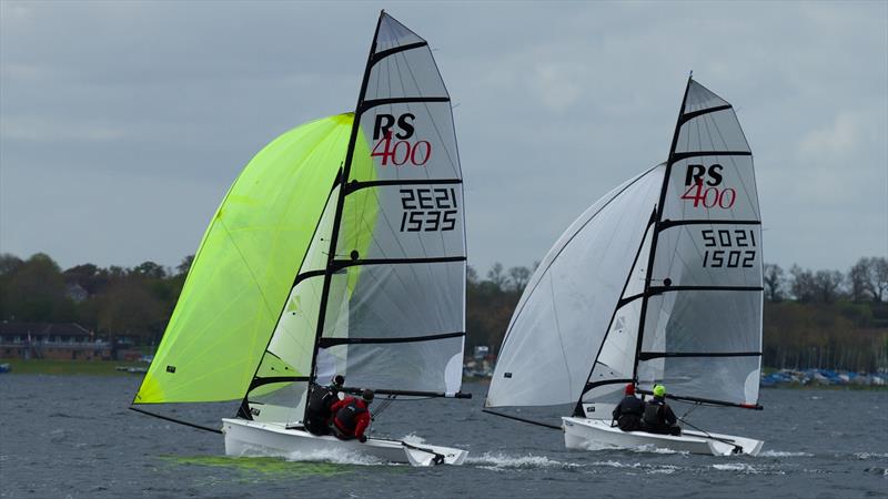Duo kites - RS400 Harken Sprints photo copyright Mark Coupar taken at Rutland Sailing Club and featuring the RS400 class