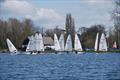 Tricky starts in the shifting breeze for the RS Aeros at Reading © Peter Strobel