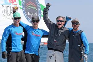 David Storrs and his Pequot Racing team of Taylor Canfield, Andy Escourt, and Hayden Goodrick - winners of the 2015 Chicago Match Cup Grand Slam photo copyright Isao Toyama/CMRC taken at  and featuring the  class