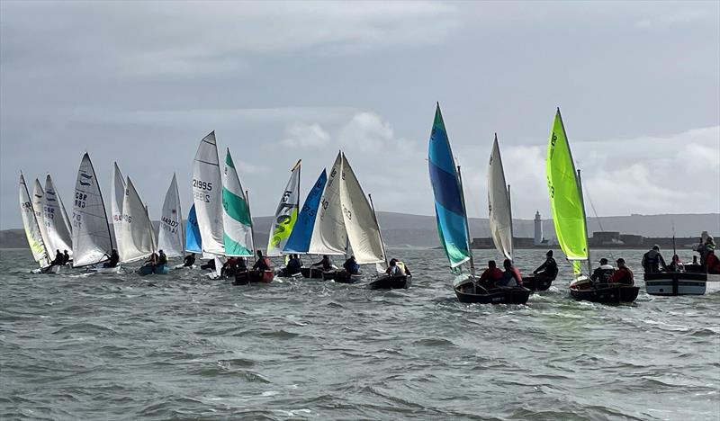 Race Practice on Sunday at Keyhaven photo copyright Helen Farquharson taken at Keyhaven Yacht Club and featuring the Scow class