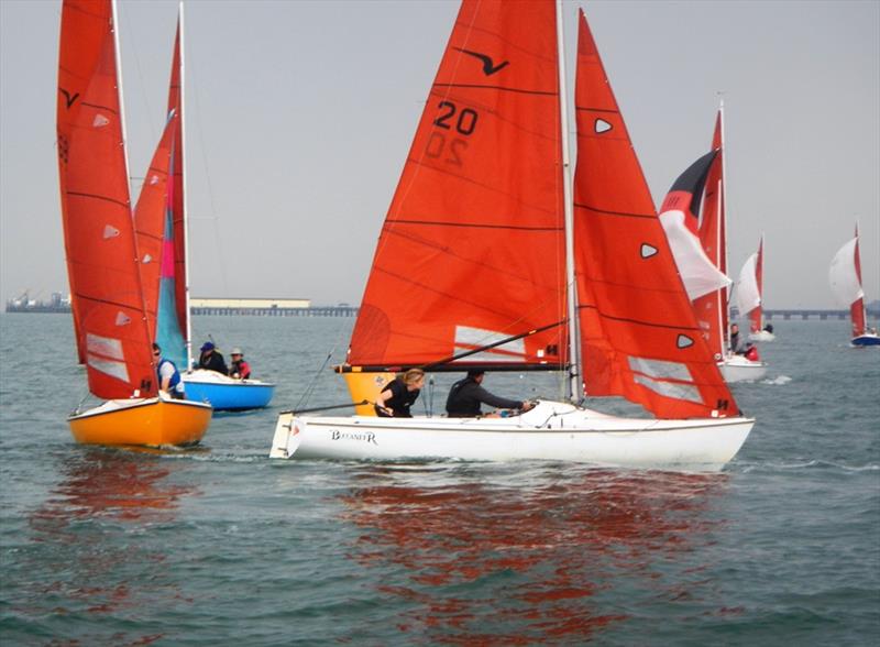 Squib South Coast Championships 2023 photo copyright Mike Samuelson taken at Royal Victoria Yacht Club, England and featuring the Squib class