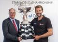The Star World Championship Cup with the 2019 Star World Champions Mateusz Kusnierewicz (POL) and Bruno Prada (BRA) © ISCYRA