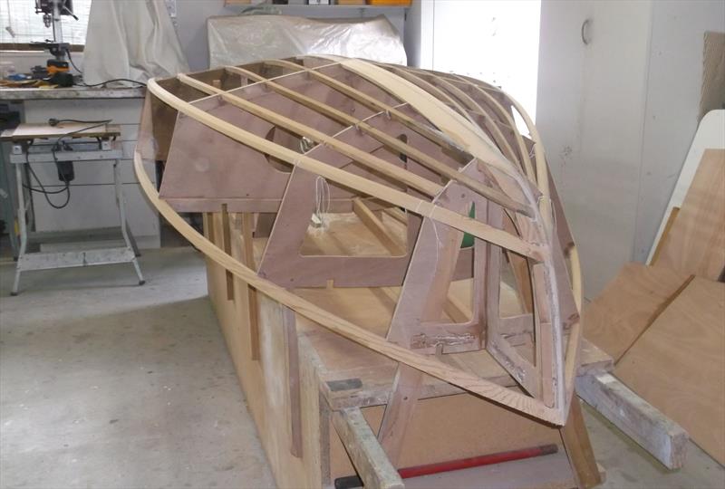 A Starling under construction - Des Townson, A sailing legacy  photo copyright Tony van Aurich taken at  and featuring the Starling class