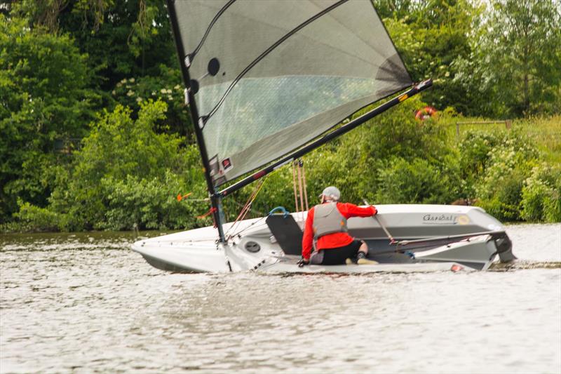 Roll that boat during the Border Counties midweek sailing at Chester Sailing and Canoe Club photo copyright PeteChambers@boodogphotography taken at Chester Sailing & Canoeing Club and featuring the Supernova class