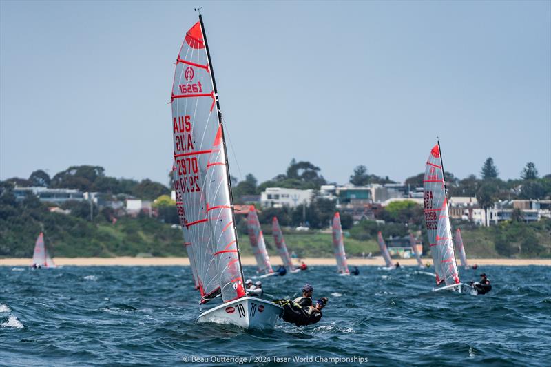 2024 Tasar World Championships at Sandringham Yacht Club: James Sly and Eliza Solly finish in 4th Place photo copyright Beau Outteridge taken at Sandringham Yacht Club and featuring the Tasar class