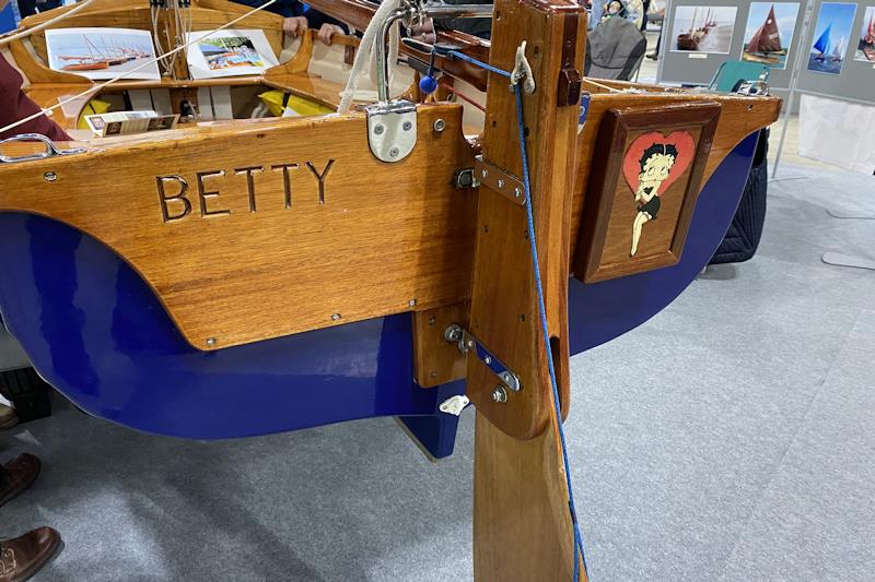 Transom of a Tideway dinghy - at the RYA Dinghy & Watersports Show 2024 - photo © Magnus Smith