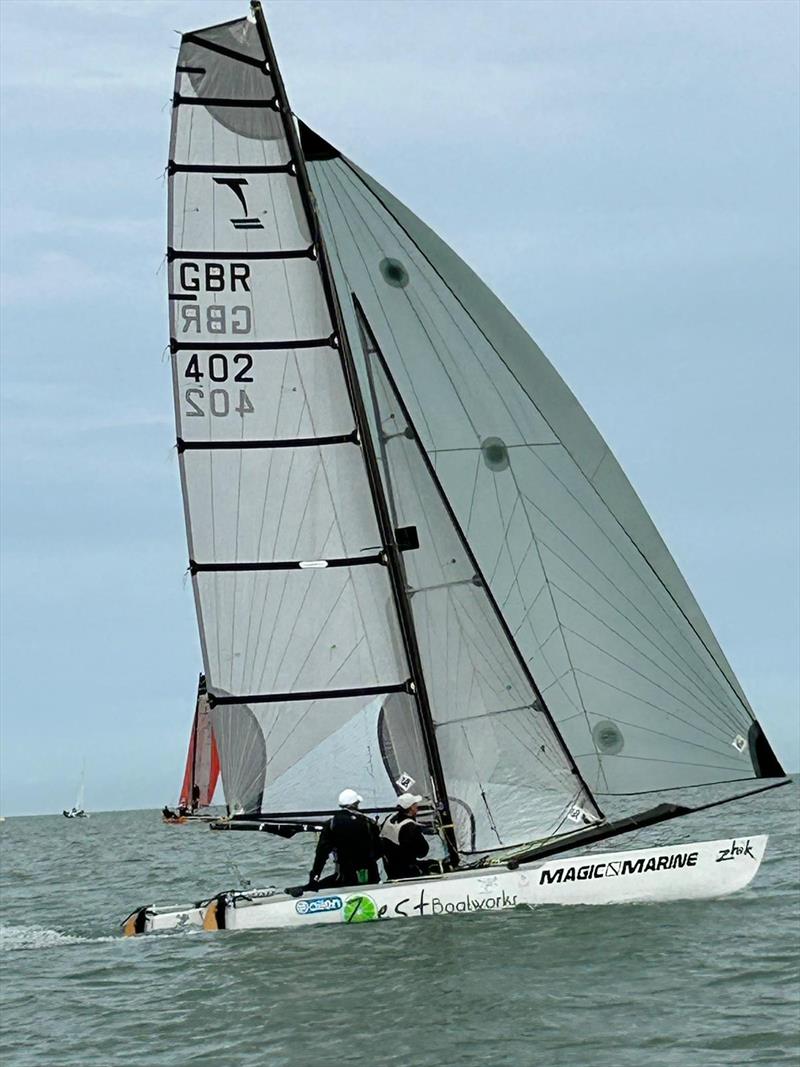 Class Chair Robert Govier during the UK Tornado Nationals 2023 at Minnis Bay photo copyright Mike Graham taken at Minnis Bay Sailing Club and featuring the Tornado class