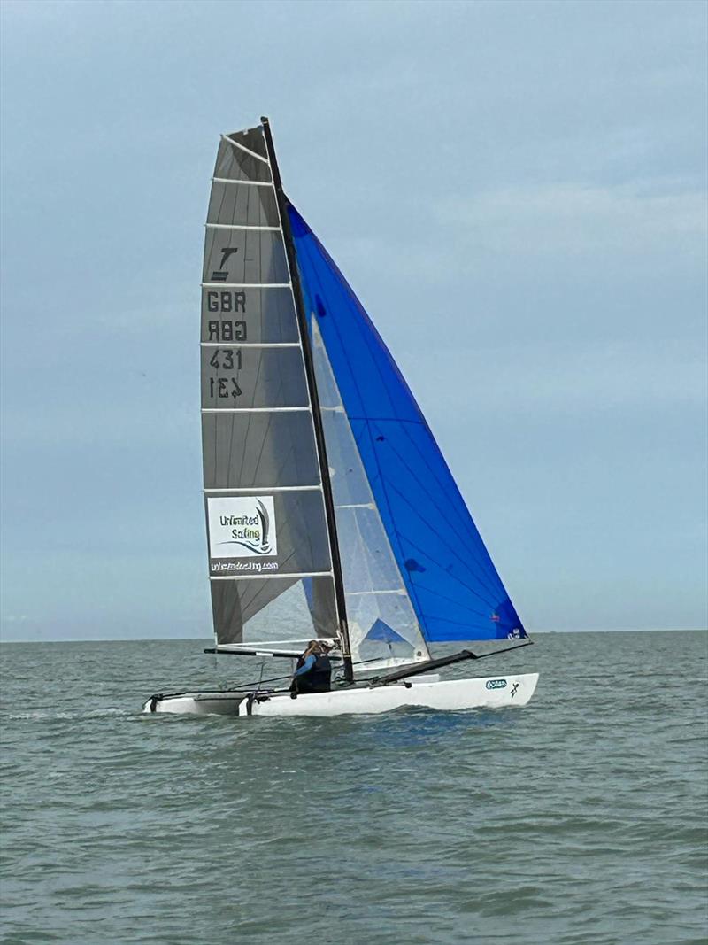 Second Place Jenny and David Ball during the UK Tornado Nationals 2023 at Minnis Bay photo copyright Mike Graham taken at Minnis Bay Sailing Club and featuring the Tornado class