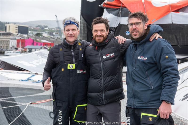 Arkea Ultim Challenge - Brest : Anthony Marchand leaves Dunedin, New Zealand photo copyright Chris Cameron taken at  and featuring the Trimaran class